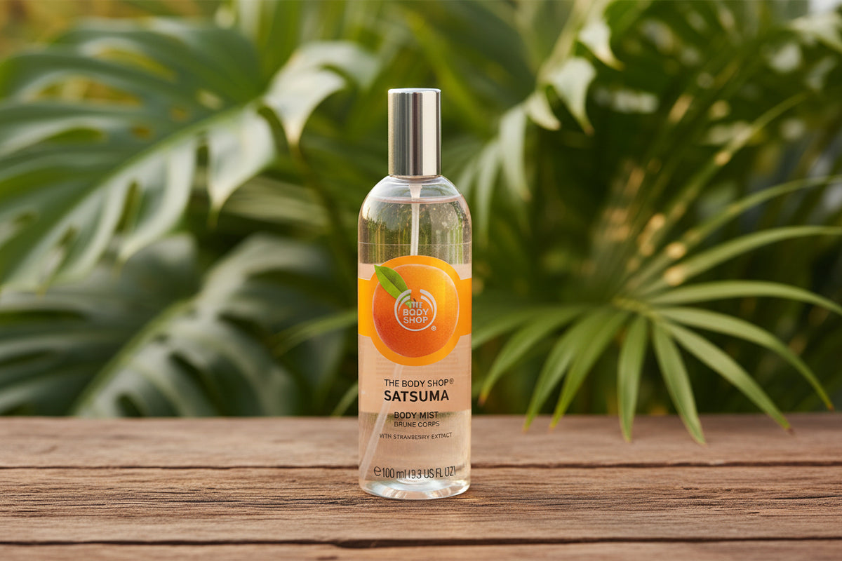 Zest things up with our improved, instantly refreshing Satsuma Body Mist. Perfect for all skin types. Now made with 96% ingredients of natural origin